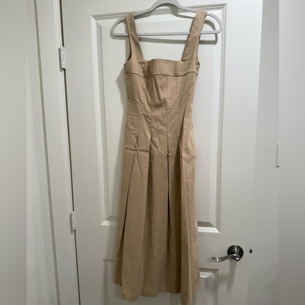 WeWoreWhat Strapless Tan Dress